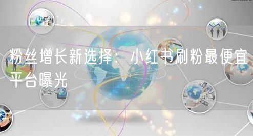 粉丝增长新选择:小红书刷粉最便宜平台曝光
