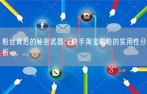 粉丝背后的秘密武器：快手淘宝刷粉的实用性分析
