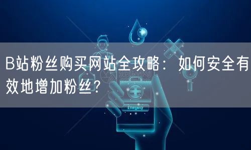 B站粉丝购买网站全攻略：如何安全有效地增