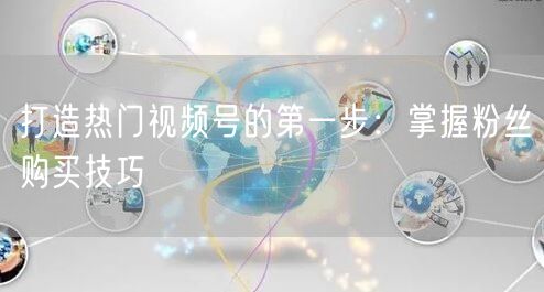 打造热门视频号的第一步:掌握粉丝购买技巧