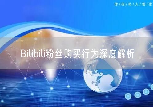 Bilibili粉丝购买行为深度解析