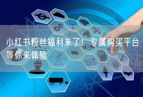 小红书粉丝福利来了！专属购买平台等你来体验