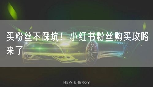 买粉丝不踩坑！小红书粉丝购买攻略来了!