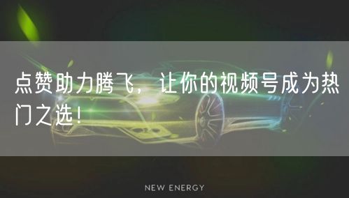 点赞助力腾飞,让你的视频号成为热门之选!