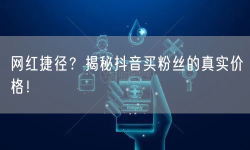 网红捷径？揭秘抖音买粉丝的真实价格！