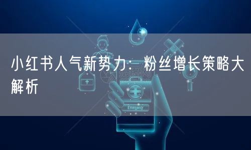 小红书人气新势力：粉丝增长策略大解析