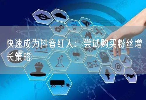 快速成为抖音红人：尝试购买粉丝增长策略