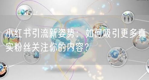 小红书引流新姿势：如何吸引更多真实粉丝关注你的内容？