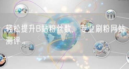 轻松提升B站粉丝数，专业刷粉网站测评。