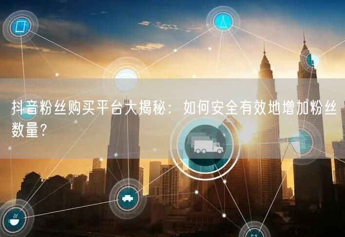 抖音粉丝购买平台大揭秘：如何安全有效地增加粉丝数量？