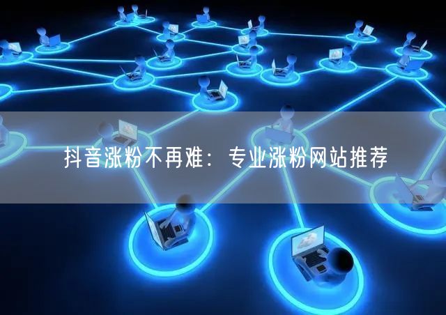 抖音涨粉不再难：专业涨粉网站推荐