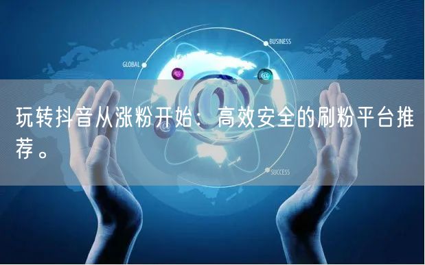 玩转抖音从涨粉开始：高效安全的刷粉平台推荐。
