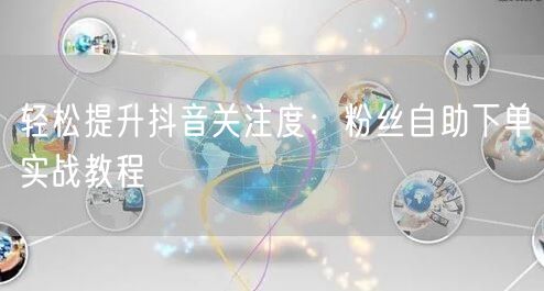 轻松提升抖音关注度：粉丝自助下单实战教程