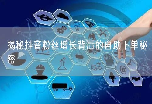 揭秘抖音粉丝增长背后的自助下单秘密