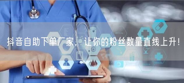 抖音自助下单厂家，让你的粉丝数量直线上升