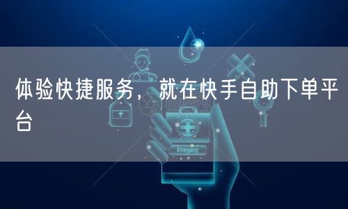体验快捷服务，就在快手自助下单平台