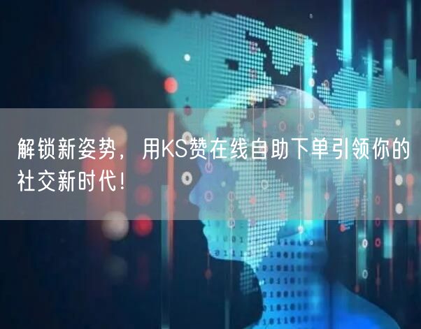 解锁新姿势，用KS赞在线自助下单引领你的