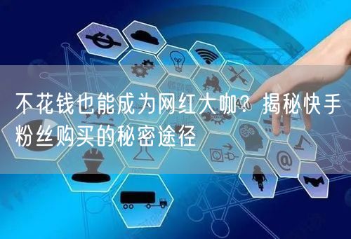 不花钱也能成为网红大咖?揭秘快手粉丝购买
